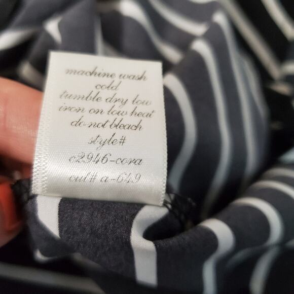 Francesca's Collection | Birdcage Label Stripe Top - Picture 5 of 6